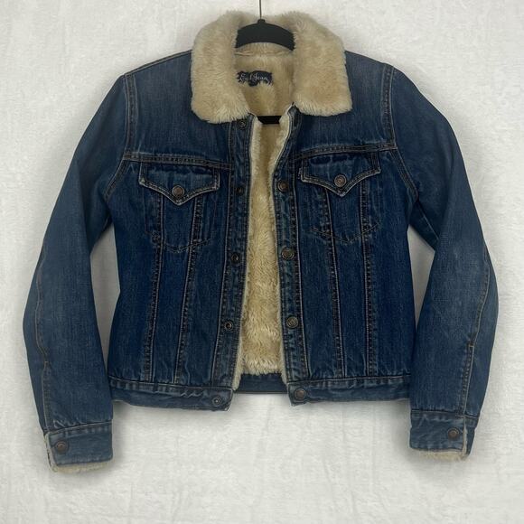 Earl Jean Jackets & Blazers - Earl Jeans VTG Denim Jacket Sherpa Lined Y2K ASO Lorelai Gilmore Gilmore Girls